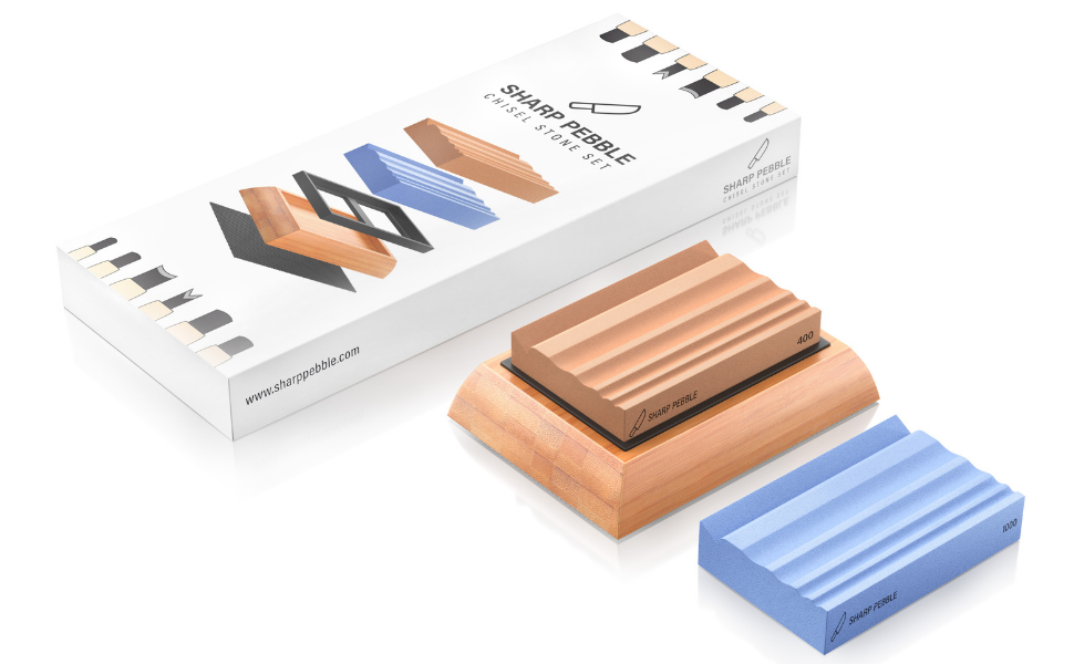 Sharp Pebble Whetstones Wood Carvers SharpenerDual Grit Sharpening