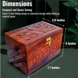 Wooden Jewelry Box Storage Box Organizer Container Case Chest Trinket Box