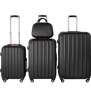 tectake 4-teiliger Schwarzer Reisekoffer mit TSA Zahnradenschloss und Rollen 360° 552e1b9e 7c18 4f44 A267 E037a4e93f40. CR0,0,300,300 PT0 SX300 V1