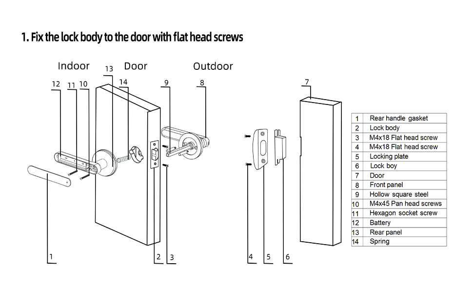 Fingerprint Door Knob Smart Door Lock Smart Door Knob with Handle