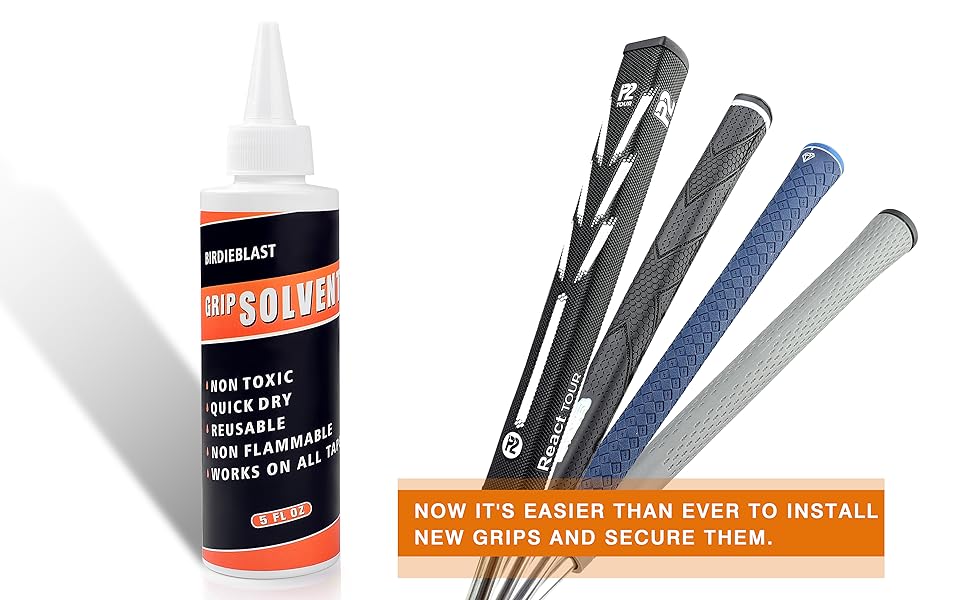 BIRDIEBLAST Porfeesional Golf Grips Tape Solvent for Easy Regripping