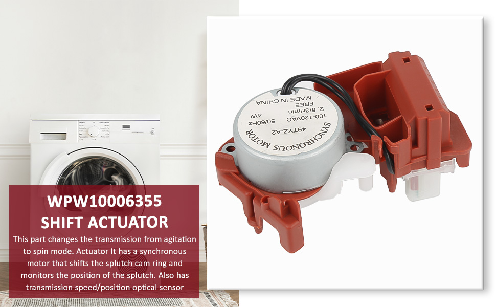 WPW10006355 Shift Actuator By Kotoysoo Replacing with