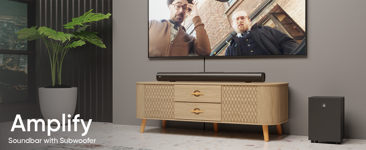 Igear Amplify 120W Soundbar With Subwoofer - Bluetooth V5.3, Signature Sound, Hifi Bass, Smart Control Panel, Remote Control 1 igear amplify