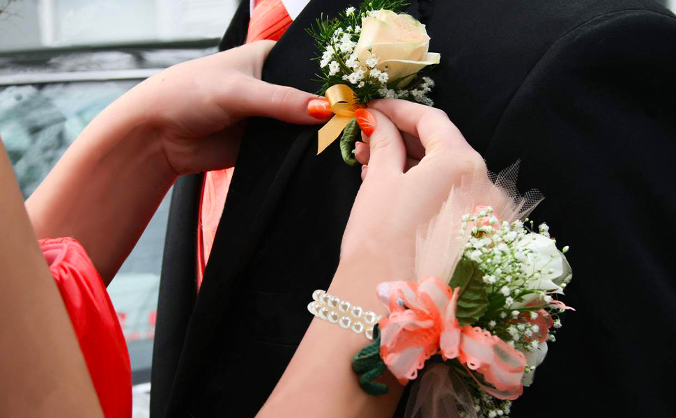 Elastic Pearl Wrist Corsage Bands Wedding Corsages Pearl Bracelet