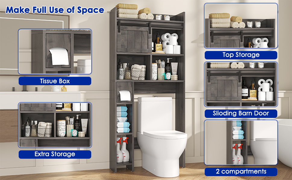 over the toilet shelf