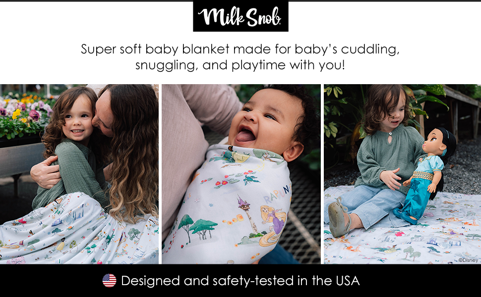 Milk Snob Disney Enchanted Kingdoms Baby Girl Swaddle