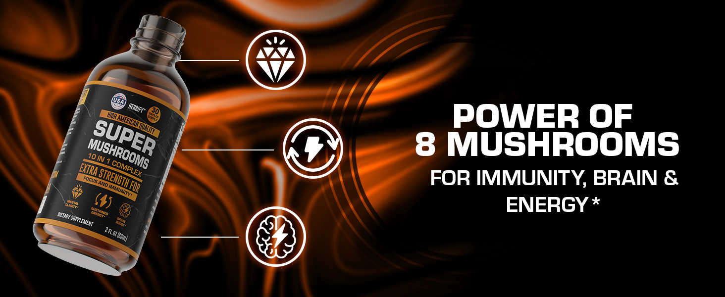 Super Mushrooms complex liquid drops extract