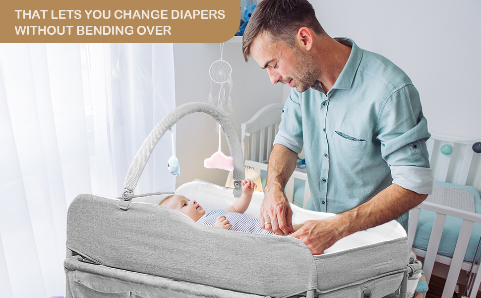 Wet diaper changing