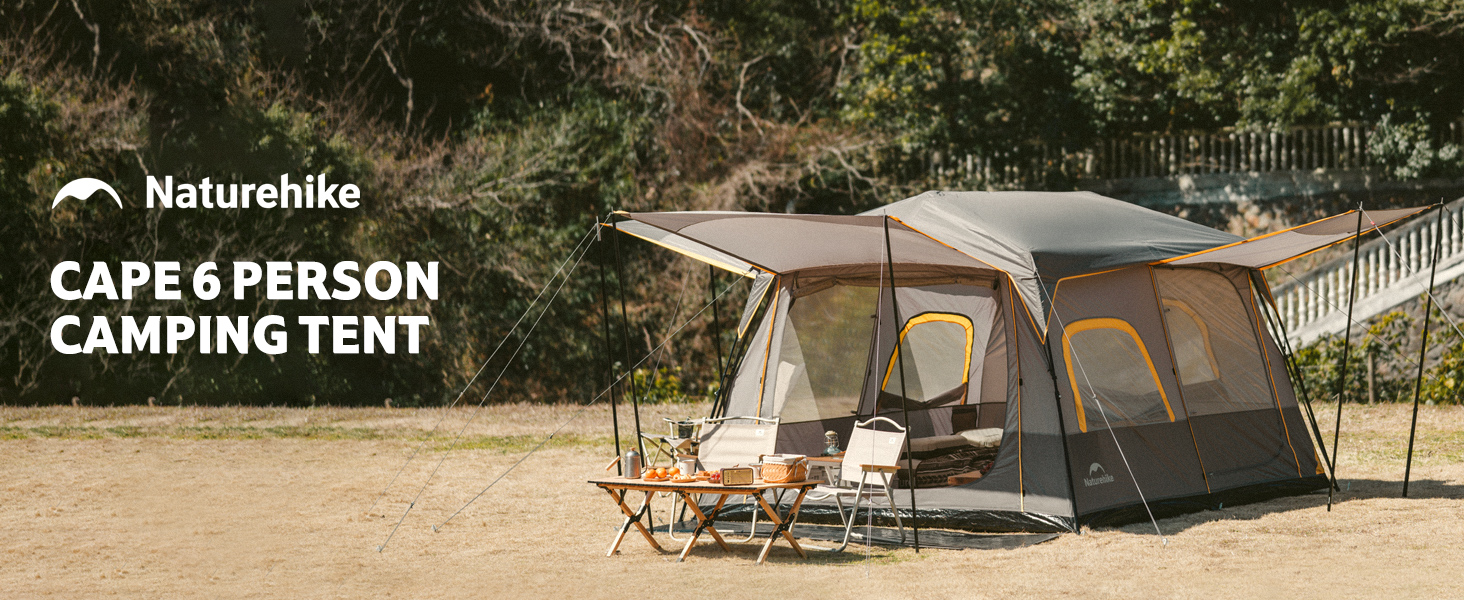 cape 6 person camping tent