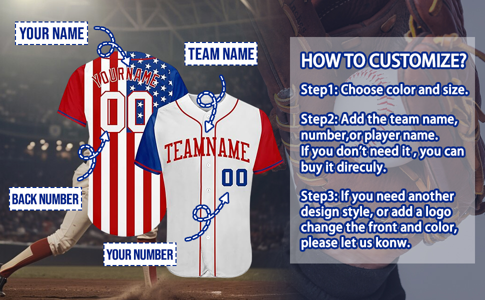 personalized baseball jersey