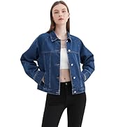ZMTUO Women's Denim Jacket Long Sleeve Casual Fashion Outwear Trendy Jean Jacket for Women