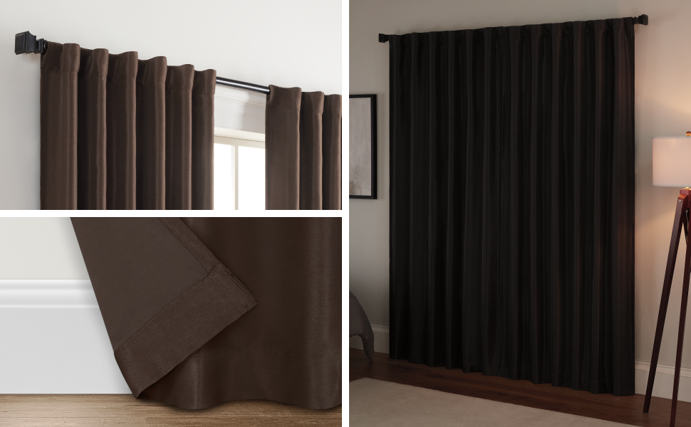 Eclipse Fresno Modern Blackout Thermal Rod Pocket Window