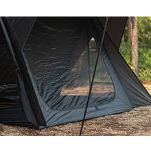 STOVEHUT Black Lightweight Shelter with Two Tarp Poles and Two Tent Poles