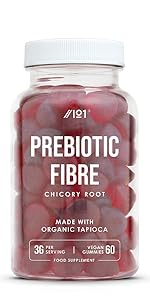 Prebiotic Fibre Gummies - 3g - Organic Chicory Root Inulin, BlackBerry Flavour