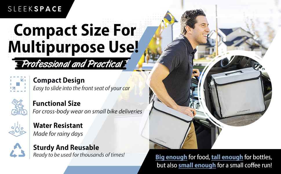 Sleek Space Drink Carriers with Removable Divider and Hook