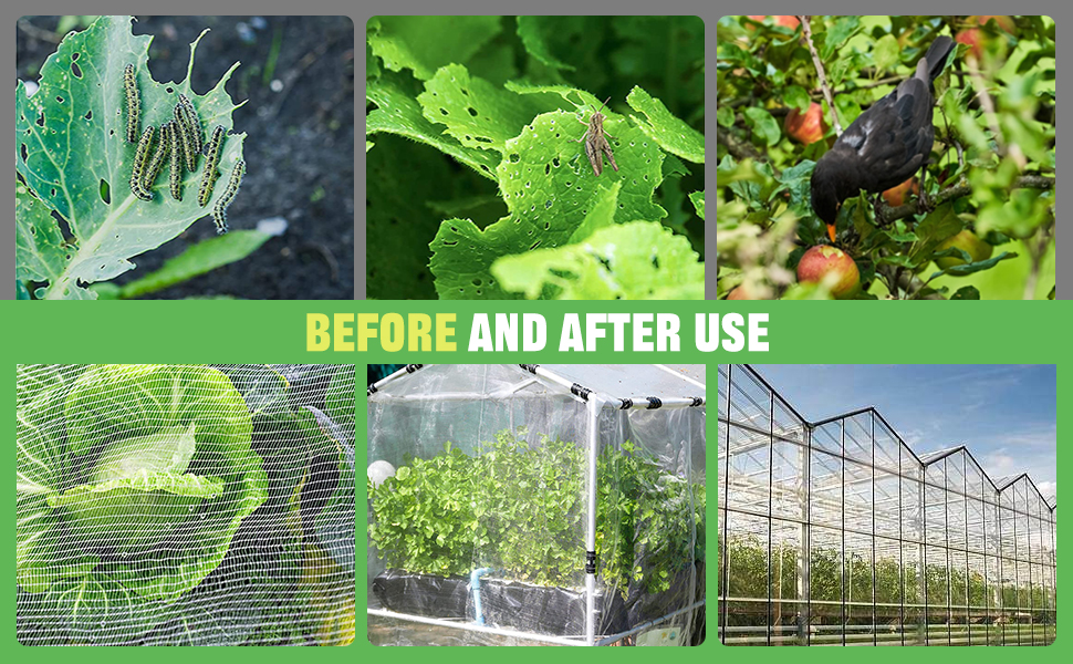 Garden Netting, 10X33FT Plant Covers Net Ultra Fine Mesh