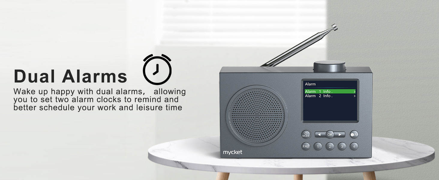 Mycket Tragbares DAB/DAB+ Radio, UKW Digital Radio mit 2025 Neuesten ...