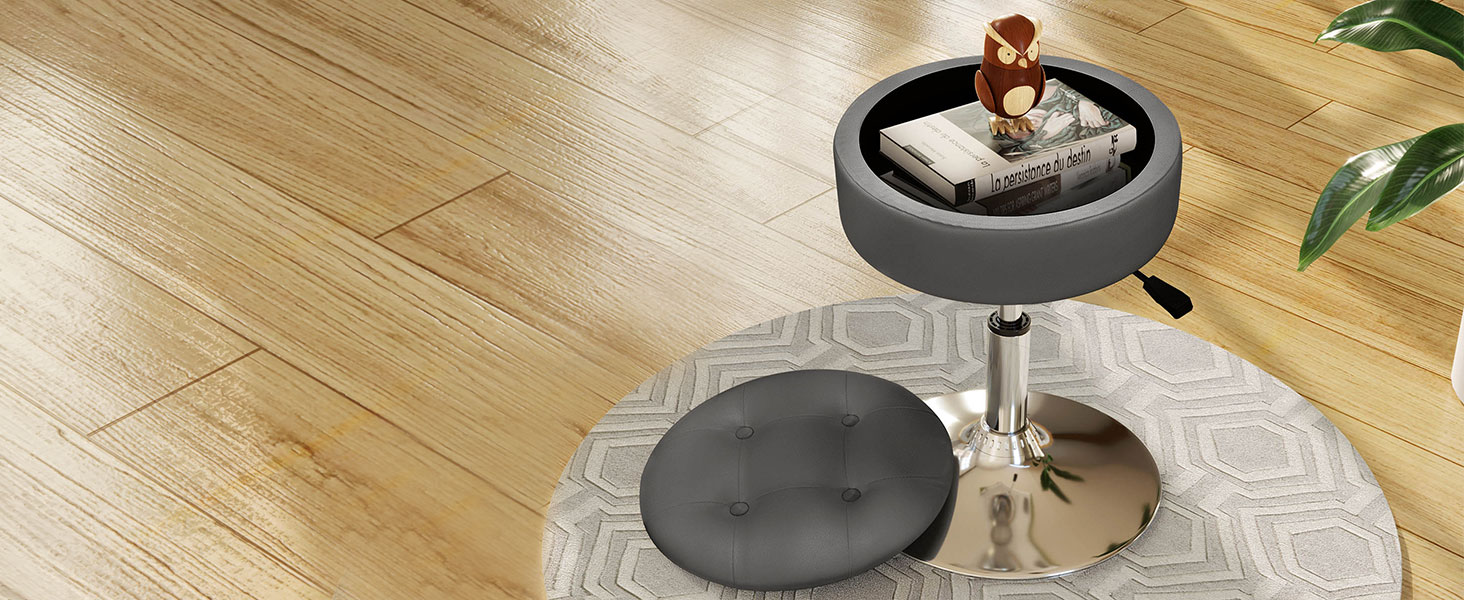 Vanity Stool with Storage