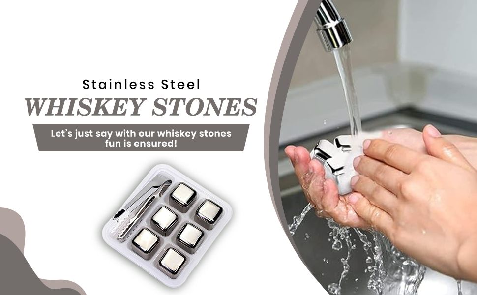 Stainless Steel Whiskey Stones Set