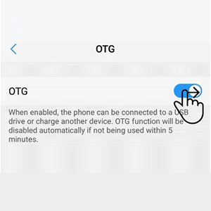 Open the OTG