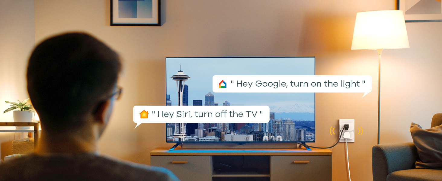 Linkind Matter Smart Plug, Work with Apple Home, Siri, Alexa, Google, SmartThings, Smart Outlet 15A/1800W Max, Smart Home Automation, APP Remote Control,Timer&Schedule, 2.4G Wi-Fi Only, 4 Pack