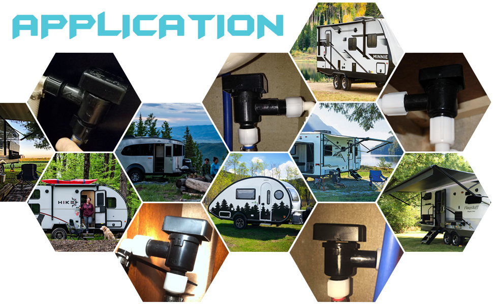 RV Vacuum Breaker Check Valve,Camper RV Black Tank Check