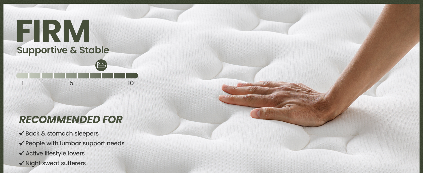 colchón queen king size firme