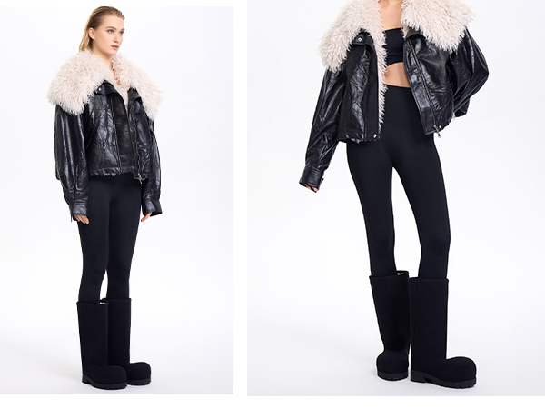 Amazon.com | LACIKOSZ Faux Suede Platform Fuzzy Snow Boots
