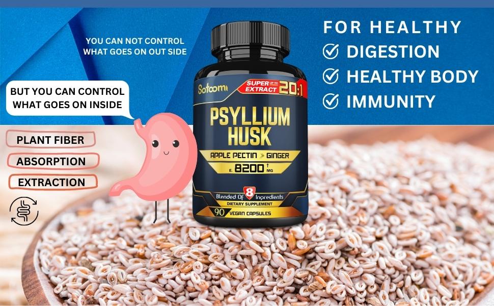 Psyllium Husk, Apple Pectin, Ginger, Fennel Seed, Turmeric Root, Peppermint Leaf, Cinnamon, Amla