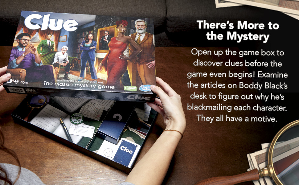 Clue Board Game for Kids Ages 8 and Up, Reimagined Clue
