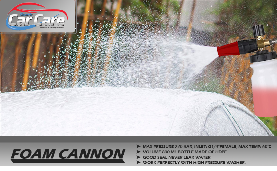 Professional Foam Cannon for Car & Boat Wash High Pressure Auto