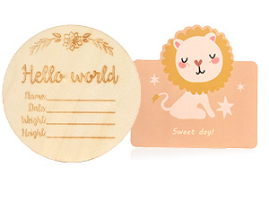 BABY MILESTONE & GREETING CARD 