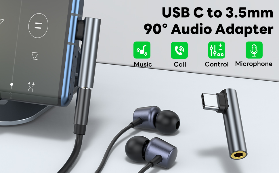 WZNBJLX Type C to 3.5mm Audio Adapter USB C to Headphone Adapter Audio Jack to USB C