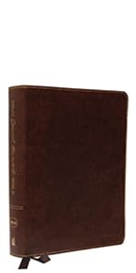 NKJV Journaling Bible, Bible for Women, Floral Bible brown leathersoft imitation brown Bible, smythe