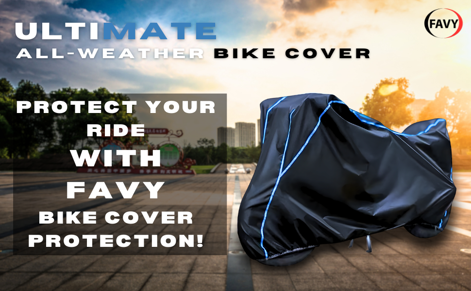 bike cover waterproof black all weather dust proof uv protection snow proof favy motorcycle