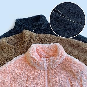 girls boys full-zip fleece jacket 