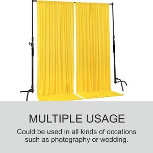 yellow backdrop for decoration