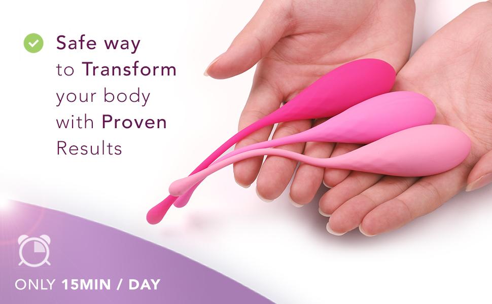 Bodyotics Deluxe Weighted Exercise Balls Pelvic Floor Tightening and