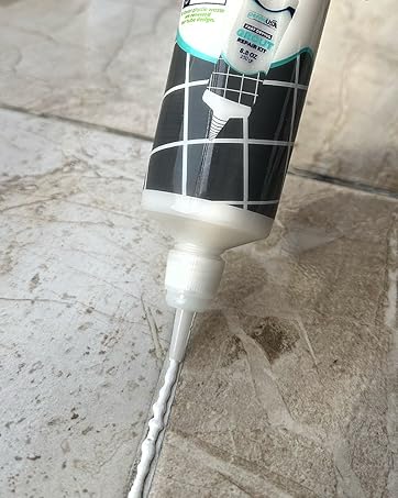 grout paint white color tube tubes tile tiles gaps sink kitchen wall walls bath diy