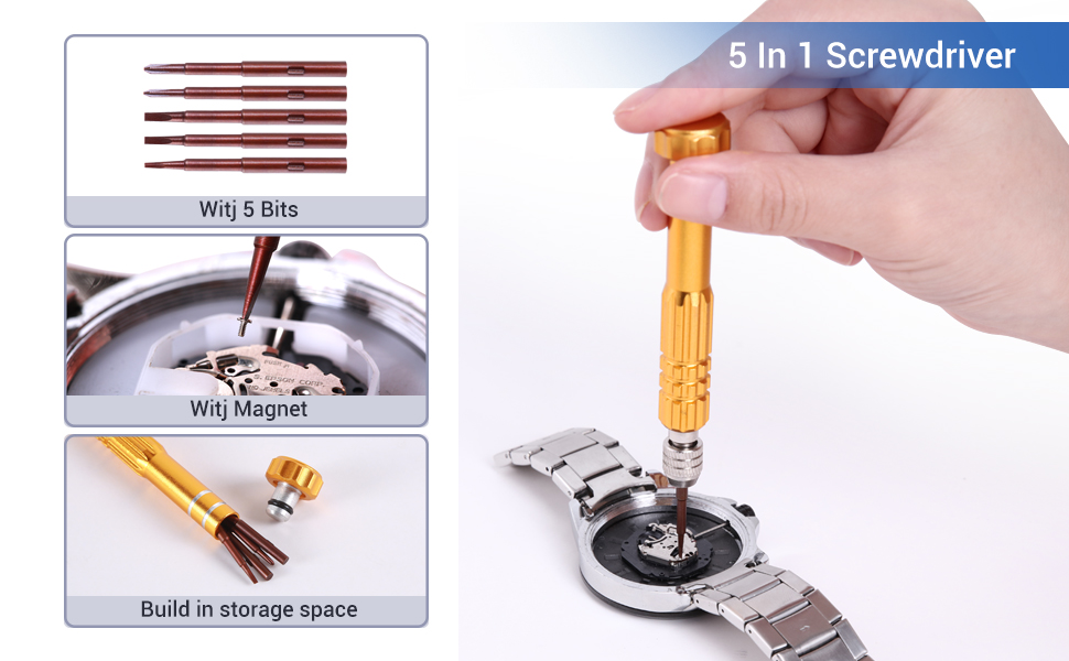 Watch Repair Kit, Ohuhu 192 PCS Watch Battery Replacement Tool Kit, Watch Link Removal Tool