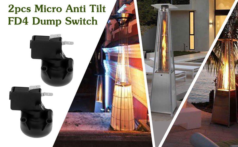Aupoko Micro Anti Tilt Dump Switch for Patio Heater, 2Pcs