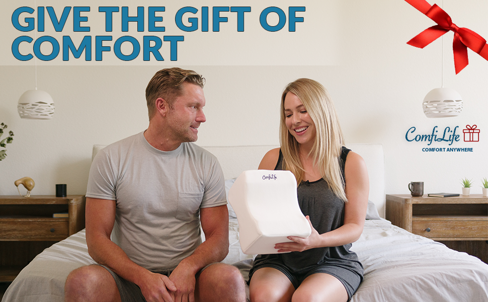 ComfiLife Orthopedic 100 Memory Foam Knee Pillow for Sciatica Relief