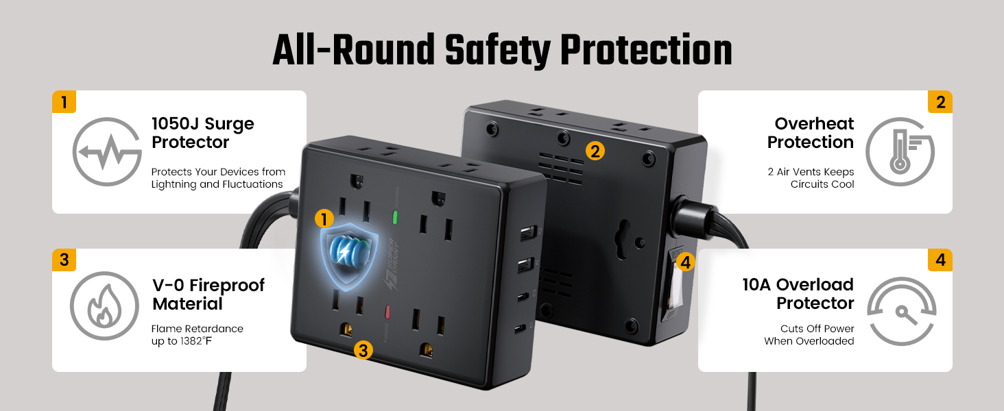 regleta de enchufes multiples