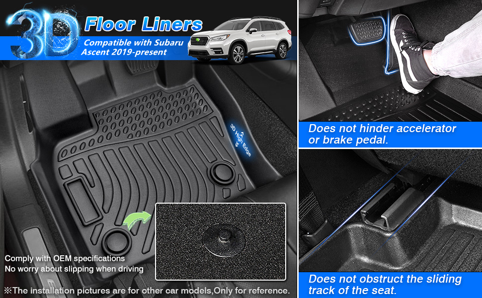 Cartist Floor Mats Compatible with Subaru Ascent 20192023