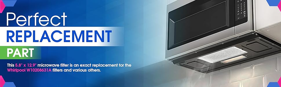 Perfect replacement metal mesh microwave vent filter 