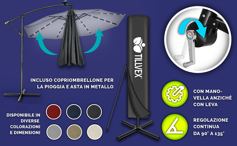 Ombrellone a LED