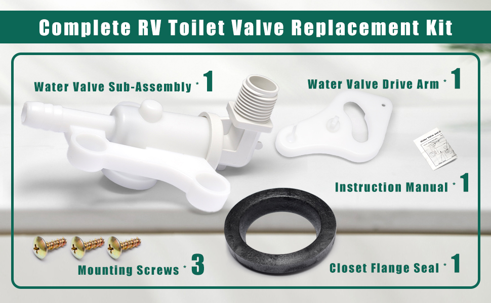 34100 Toilet Water Assembly Valve Kit Compatible with
