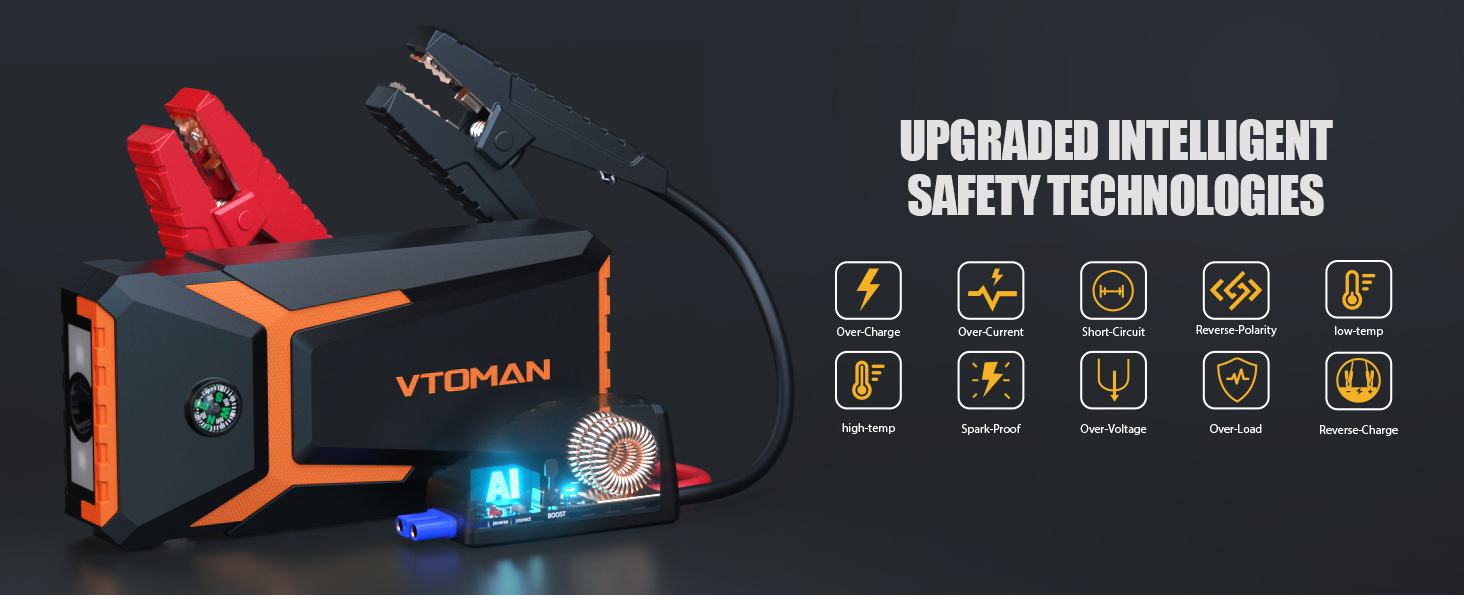 car battery charger jump starter