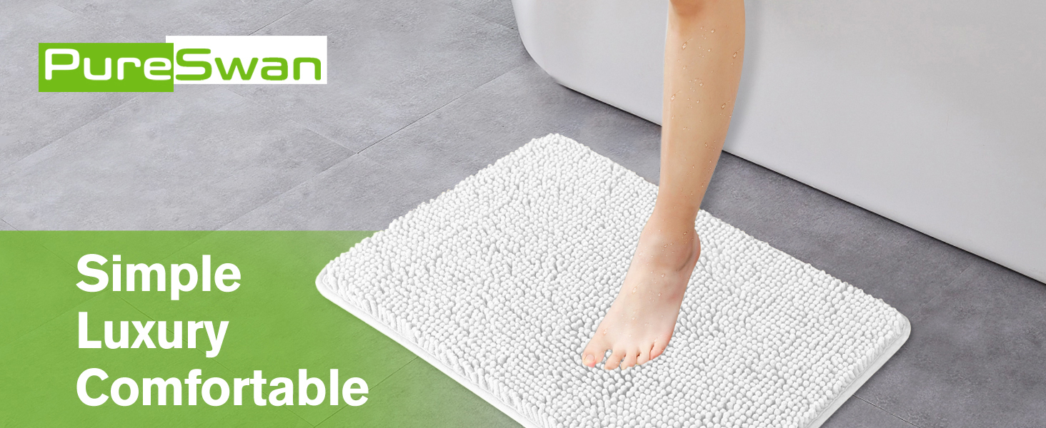 bathroom rugs bath mat chenille runner small large extra long bath+mat navy blue floor basics
