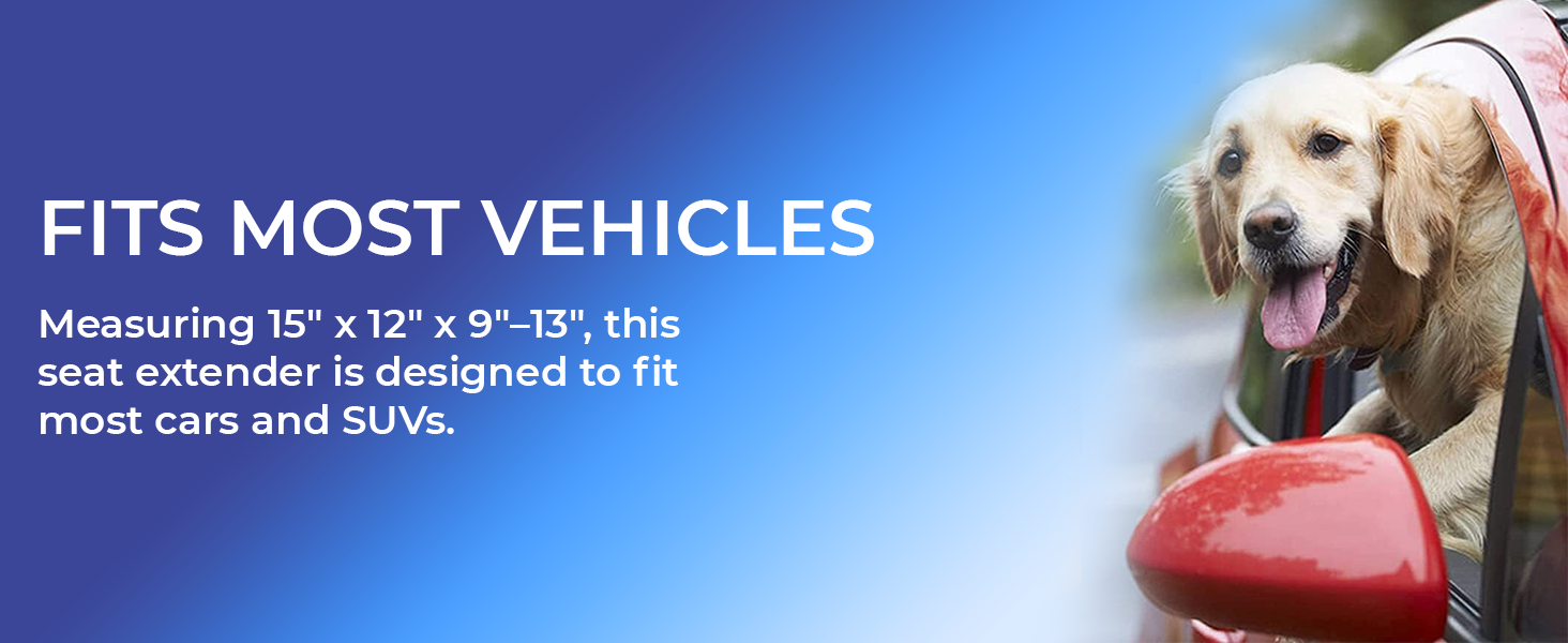 SAGEFINDS Front Seat Extender for Dogs Footwell Platform